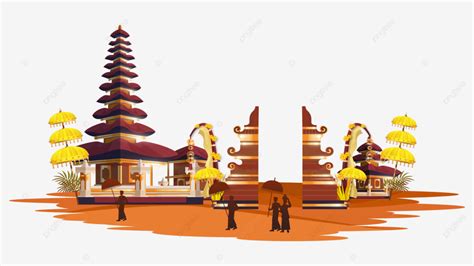 Happy Nyepi Day Balinese Temple Ubud Seclusion Day Png And Vector