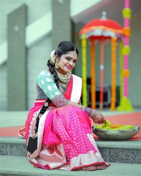 Contrasting Blouses For Pink Silk Sarees 5 • Keep Me Stylish