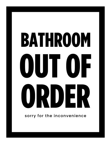 Out Of Order Sign C Suite Network™