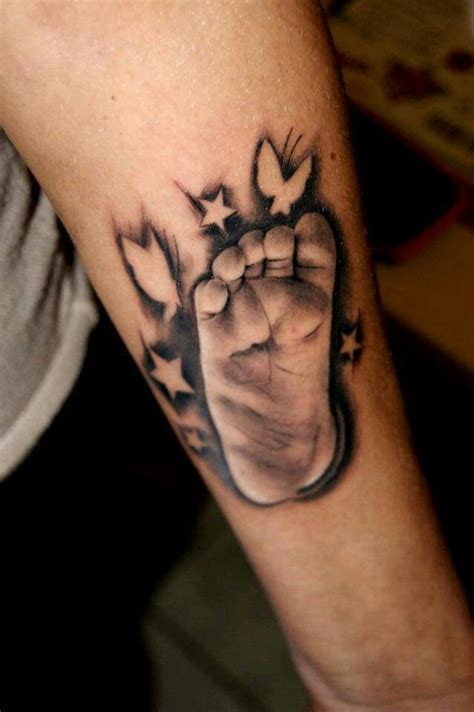 Baby Footprint Tattoos Designs, Ideas and Meaning - Tattoos For You