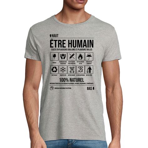 T Shirt Homme Coton Bio Etre Humain