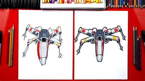 How To Draw An X Wing From Star Wars - Art For Kids Hub