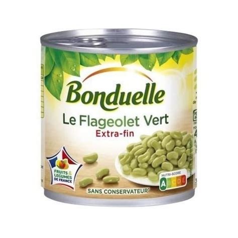 LOT DE 6 BONDUELLE Flageolets Verts Extra Fins Boite De 530 G