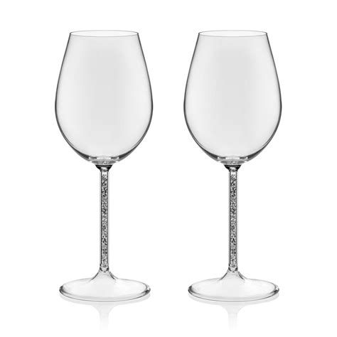 Swarovski Crystalline White Wine Glasses Set Of 2