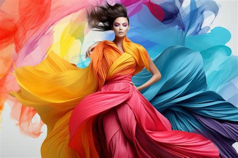 premium ai image poster  vibrant style  fashion designing stunning