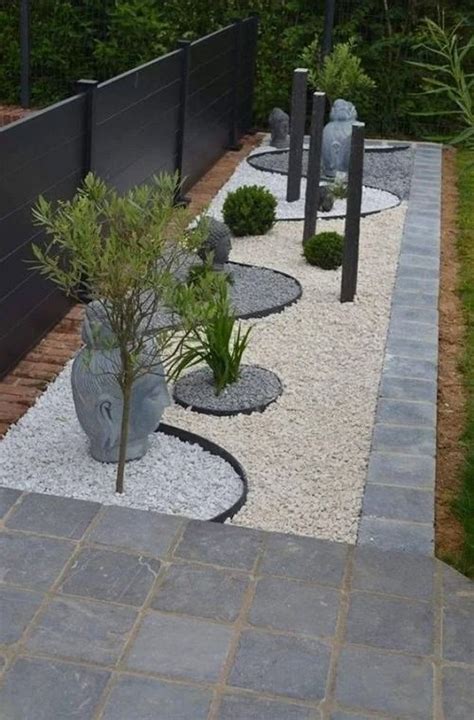 Beautiful Gardens With White Rocks Nel Idee Vialetto Giardino