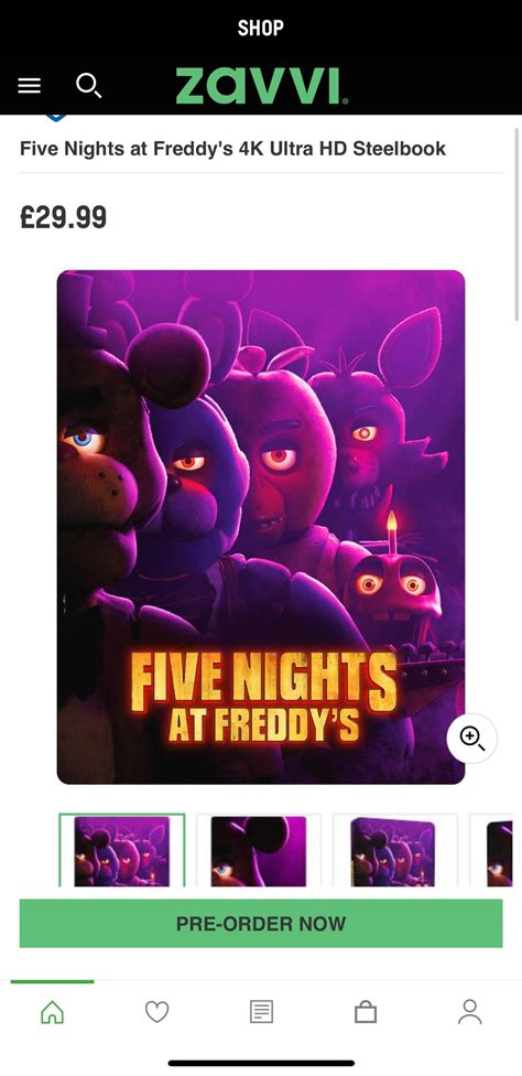 Just To Let You All Know Zavvi Has A Fnaf Steelbook On Pre Order R