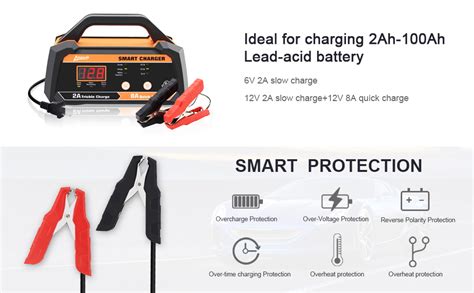 Amazon Ampeak V V Smart Car Battery Charger And Maintainer A