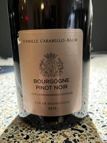 Famille Carabello Baum Bourgogne Pinot Noir Vivino Canada