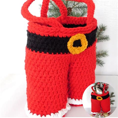 Santa Pants T Basket Candy Basket Stocking Alternative Etsy