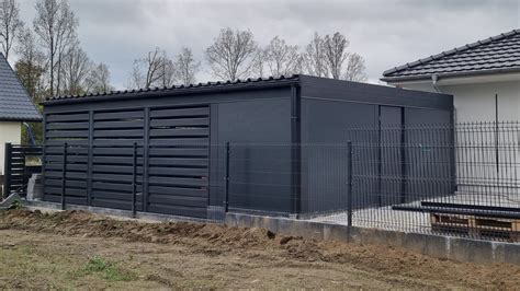 Carport Z Pomieszczeniem Gospodarczym Zgorzelec Steel Pol