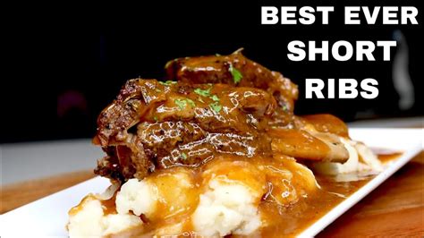 Easy Oven Baked Beef Short Ribs Crockpot Beef Short Ribs Youtube