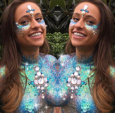 Festival Body Glitter Body Glitter Glitter Outfit Festival Makeup Rave