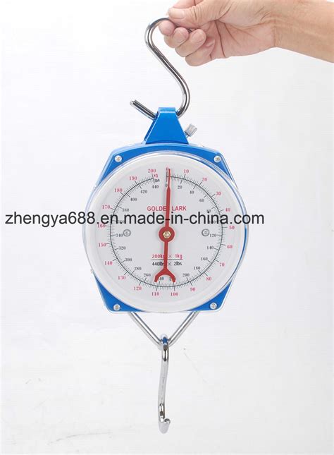 Mechanical Spring Balance 200kg Hanging Weighing Hook Scale For