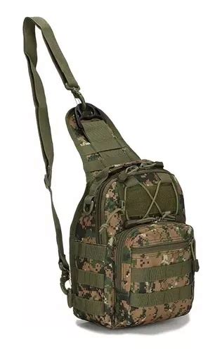 Bolsa Tática De Ombro Transversal Camuflada Frete grátis