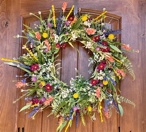 Texas Wildflower Wreath Best Seller Etsy