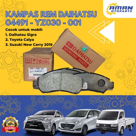 Jual Brake Pad Kampas Rem Depan Daihatsu Sigra Calya New Carry 2019