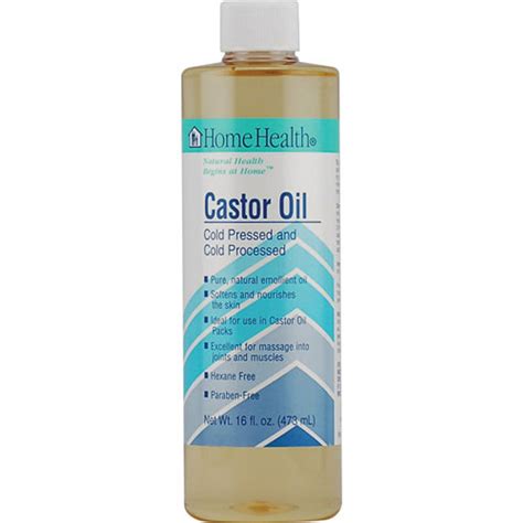 Home Health Castor Oil Cold Pressed And Processed 16 Oz