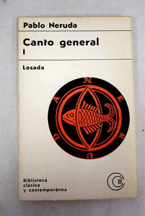 Canto General De Neruda Bien Tapa Blanda Alcan Libros