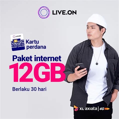 Jual Kartu Perdana Live On XL 12GB 30 Hari Shopee Indonesia