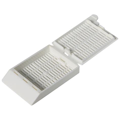 White Tissue Cassettes With Attached Lids U S Plastic Corp