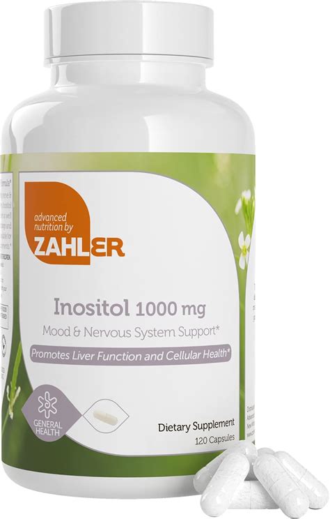 Zahler C Psulas De Suplemento De Inositol De Mg Suplementos De