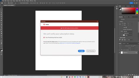 How To Fix Photoshop We Cant Verify Your Subscription Status Your