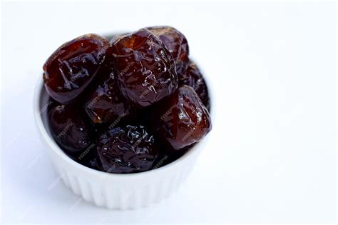 Premium Photo Sweet Chinese Jujube Dessert On White Background