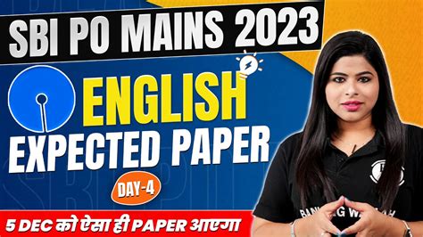 Sbi Po Mains Sbi Po Mains English Expected Paper Day