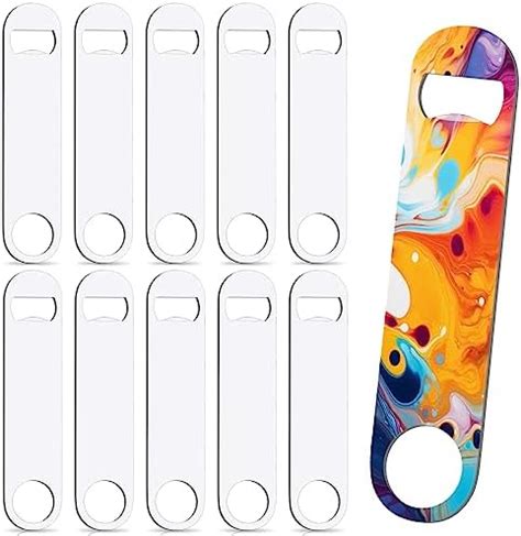 Amazon Geiserailie Sublimation Blank Bottle Opener Stainless Steel