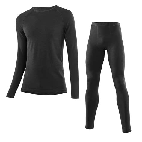 Loeffler Transtex Merino Base Layer Set Black Trekkinn