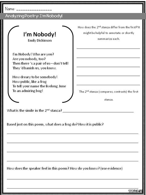 Th Grade Poetry Lesson Plans