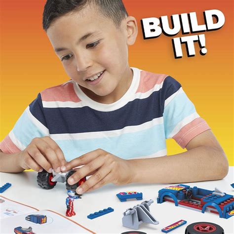 Hot Wheels Mega Construx მრბოლელი მანქანა Extra ge