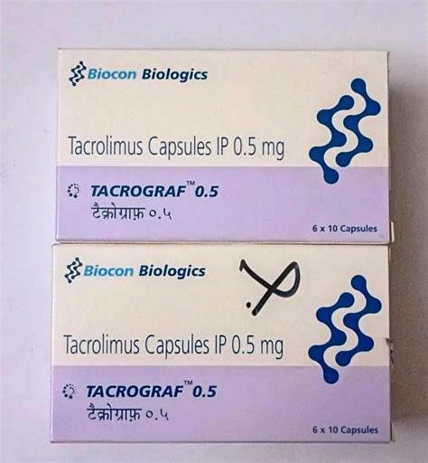 Tacrograf Mg Tacrolimus Capsules Ip Mg At Stripe