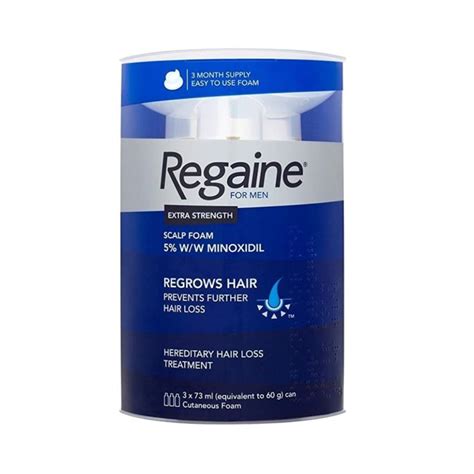 Regaine Men Extra Strength Foam 5 Minoxidil Hair Loss Treatment 3 X