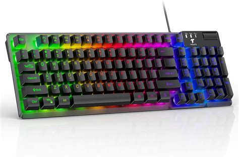 Amazon Tecurs Gaming Keyboard Wired Usb Keyboard With Led Backlit