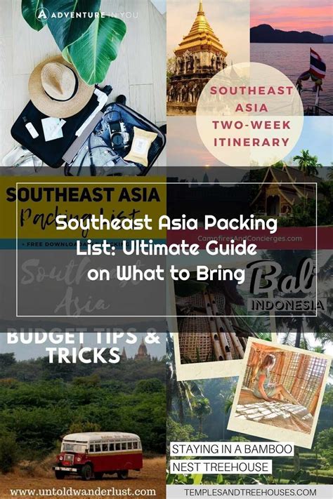 Southeast Asia Packing List Complete Guide Checklist Bring It On