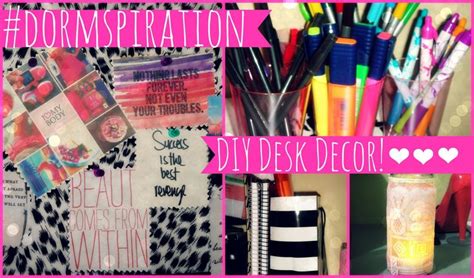 ♥ Dormspiration Diy Dorm Room Desk Decor ♥ Desk Decor Dorm Room Diy