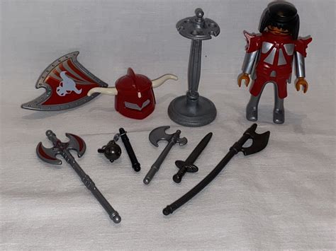 Playmobil 4763 Combattant Arsenal Chevalier Taureau Château Complet Roi