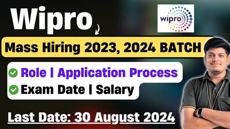 Wipro Mass Hiring First Phase Hiring Announced Role