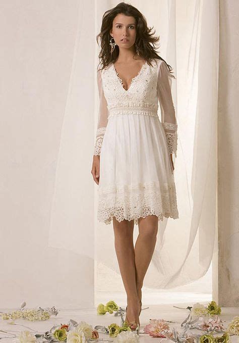 Informal Second Wedding Dresses For Older Brides Casual Short Wedding