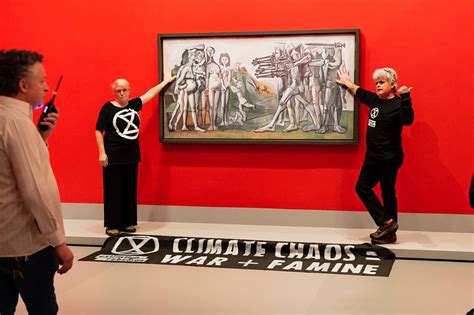 Extinction Rebellion Activists Glue Themselves To Picasso Painting Cnn