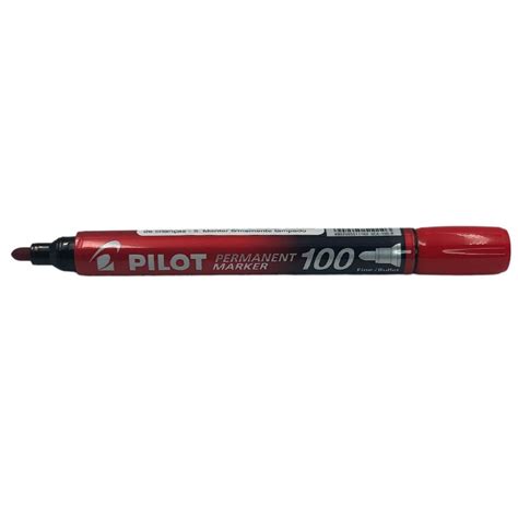 Marcador Permanente Vermelho SCA 100 Pilot