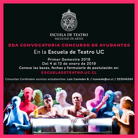 Postulación Ayudantías Escuela de Teatro