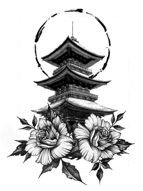 Top 172 Japanese Temple Tattoo Design Spcminer