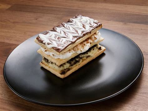 Black And White Mille Feuille Recipe Anne Burrell Food Network