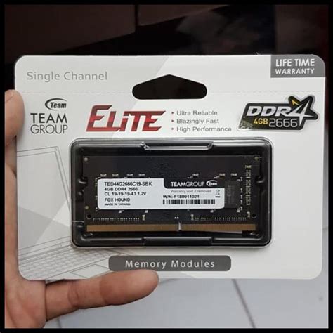 Jual Sodim Team Elite Plus Black 4Gb Ddr 4 Pc 2666 Shopee Indonesia