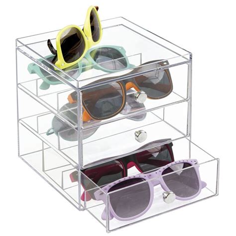 Mdesign Stackable Organizer Holder For Eyeglasses Sunglasses Reading