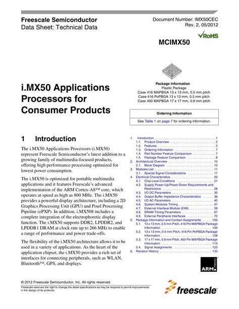 PDF Document Number IMX50CEC Data Sheet Technical Datapdf File Ic37