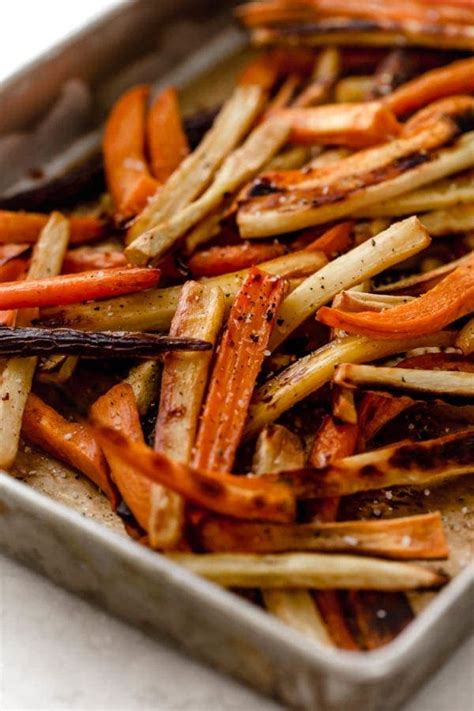 Garlic Roasted Root Vegetable Fries The Real Food Dietitians